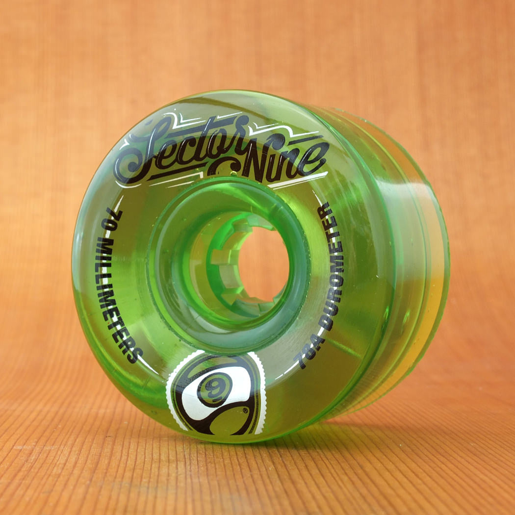 Sector 9 Top Shelf 70mm 78a Wheels - Green - Wunder Bundler