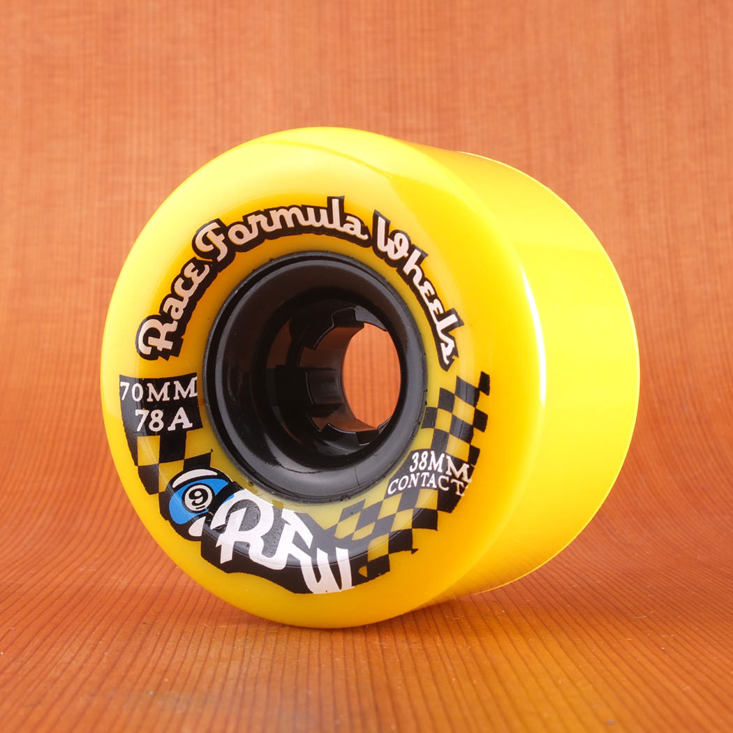 Sector 9 Race Formula 70mm 78a Centerset Wheels - Yellow - Wunder Bundler - Sector 9 Race Formula Wheels