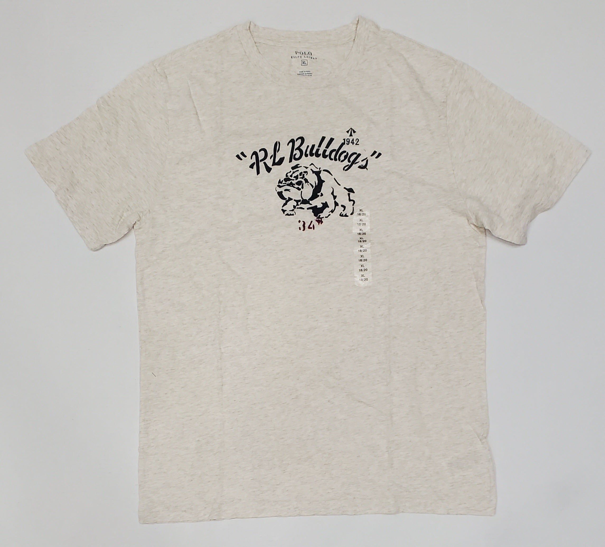 Nwt Kids Polo Ralph Lauren RL Bulldog Tee (8-20)