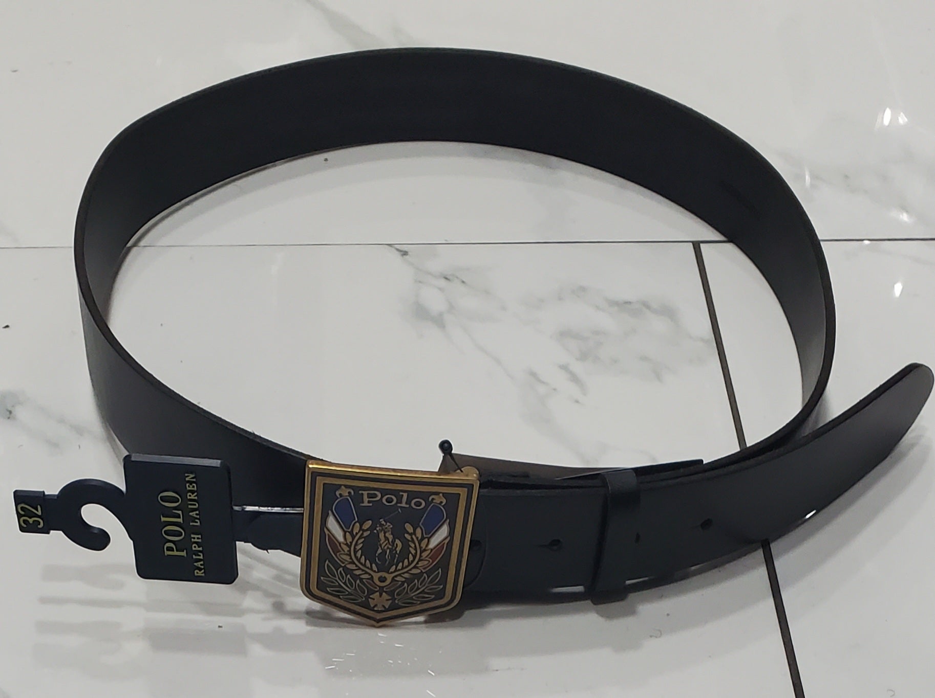 Nwt Polo Ralph Lauren Black Uni Belt | Unique Style