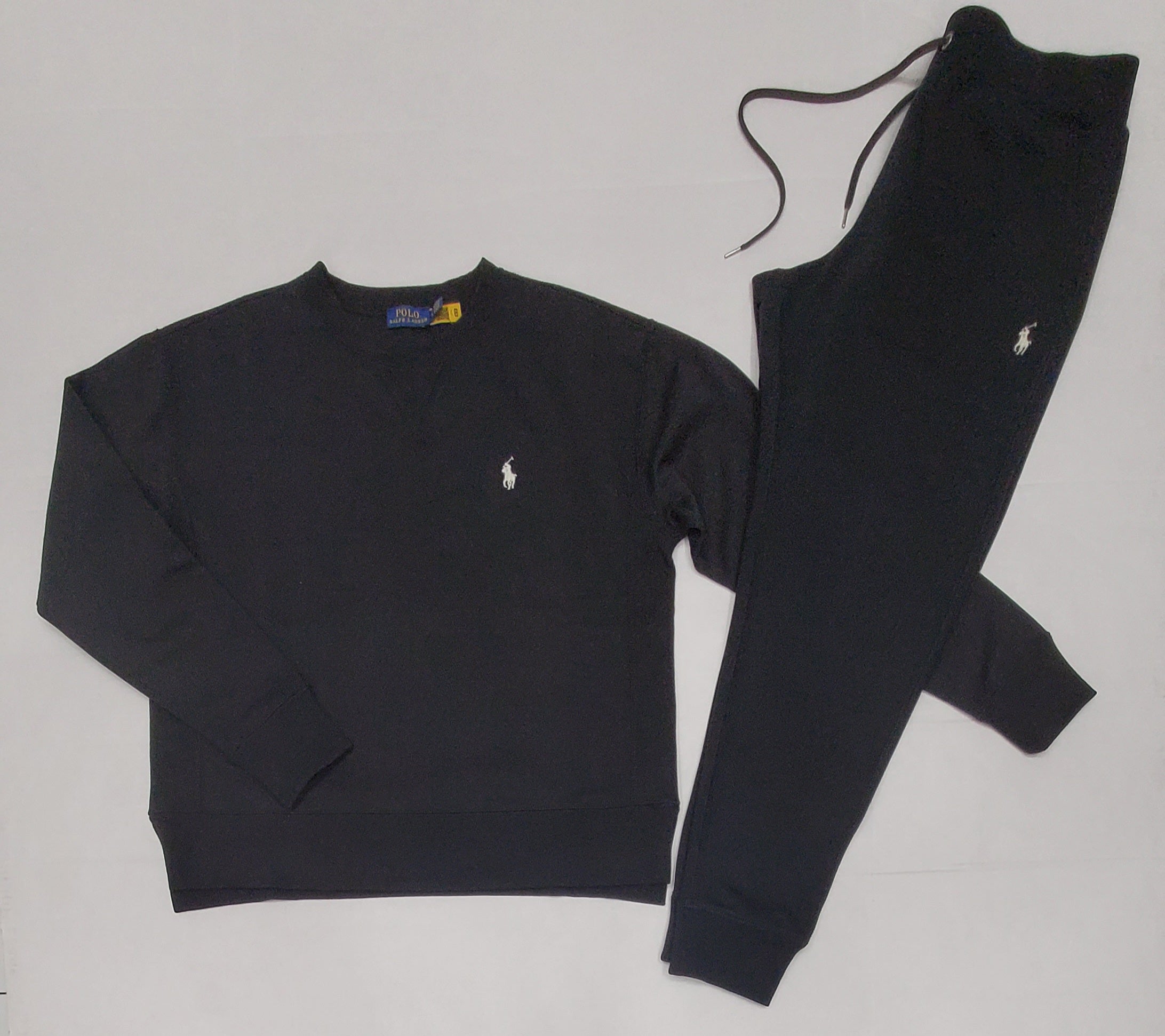 Nwt Polo Ralph Lauren Women's Black Small Pony Sweat suit | Unique Style