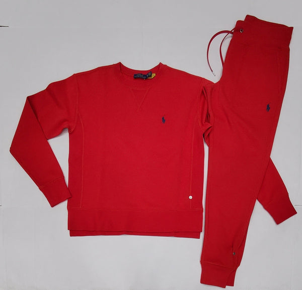 Nwt Polo Ralph Lauren Women's Red Small Pony Sweat suit | Unique Style