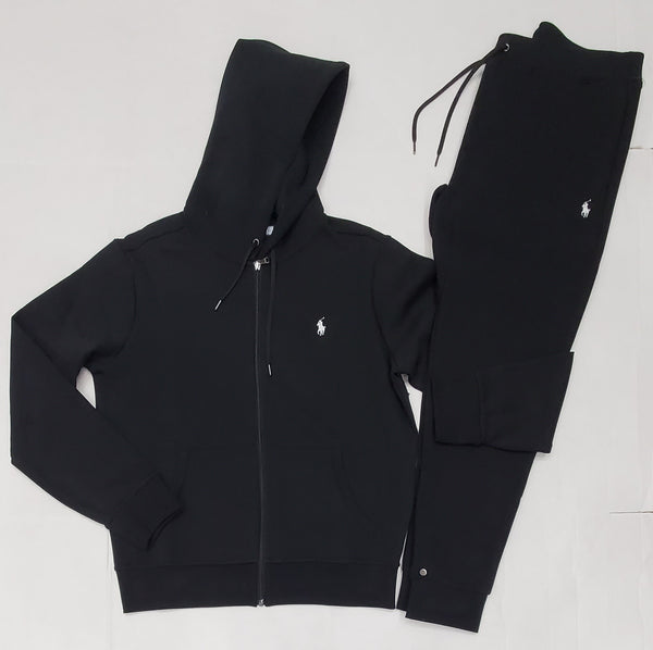 Nwt Polo Ralph Lauren Black with White Small Pony Double Knit Sweatsuit |  Unique Style