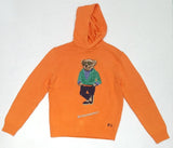 Nwt Polo Ralph Lauren Orange Green Cardigan Teddy Bear Hooded Sweater - Unique Style