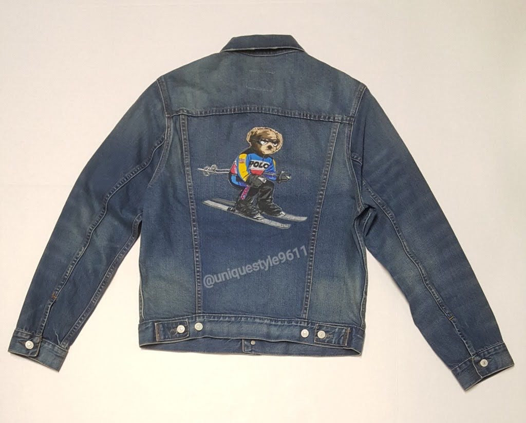 Nwt Polo Ralph Lauren Denim Ski Bear Jean Jacket | Unique Style