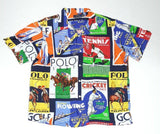 Nwt Polo Ralph Lauren Collage Custom Fit Button Up - Unique Style