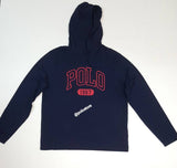 Nwt Polo Ralph Lauren Logo Navy Pullover Long Sleeve Hoodie Tee - Unique Style