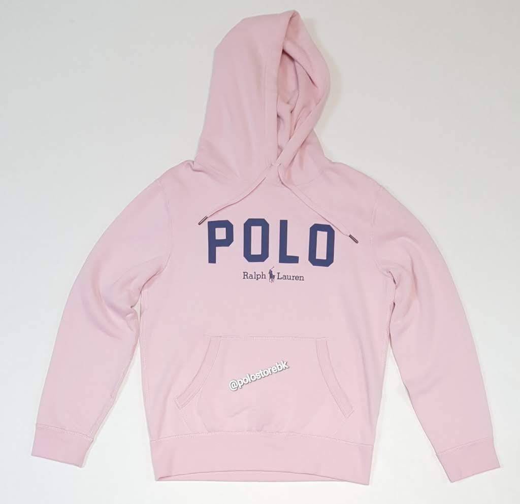 Nwt Polo Ralph Lauren Pink Spellout Logo Big Pony Fleece Hoodie | Unique  Style