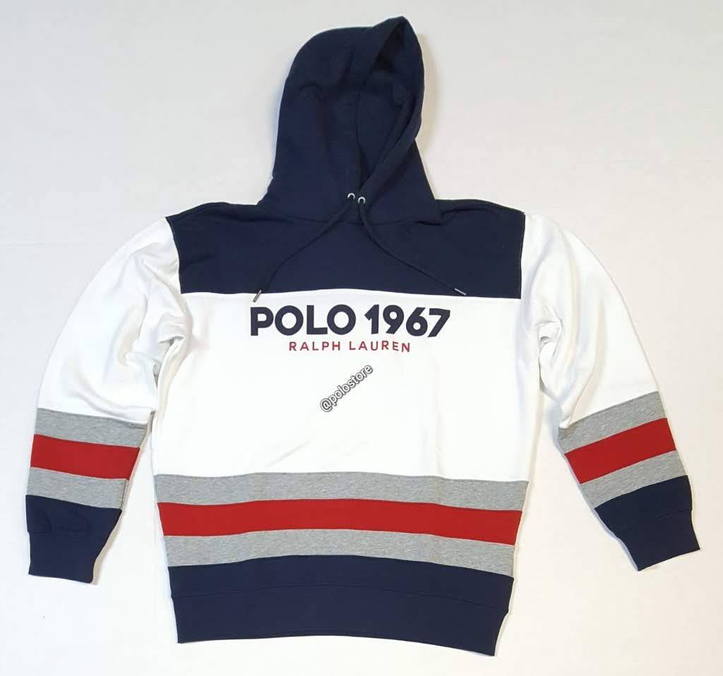Nwt Polo Ralph Lauren White Polo 1967 Magic Fleece Hoodie | Unique Style
