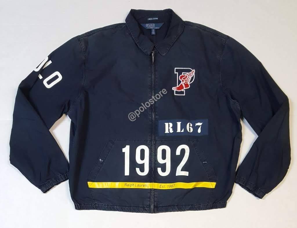 Nwt Polo Ralph Lauren Indigo Stadium 1992 P-Wing RL67 Denim Jacket | Unique  Style