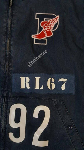 Nwt Polo Ralph Lauren Indigo Stadium 1992 P-Wing RL67 Denim Jacket | Unique  Style