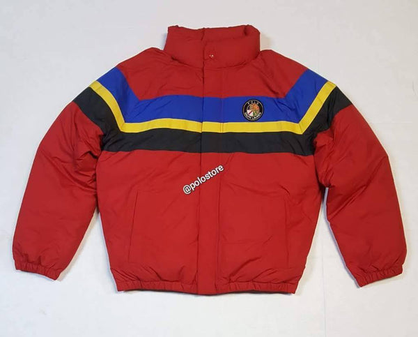 Nwt Polo Ralph Lauren Red Stripe Cookie Down Jacket | Unique Style