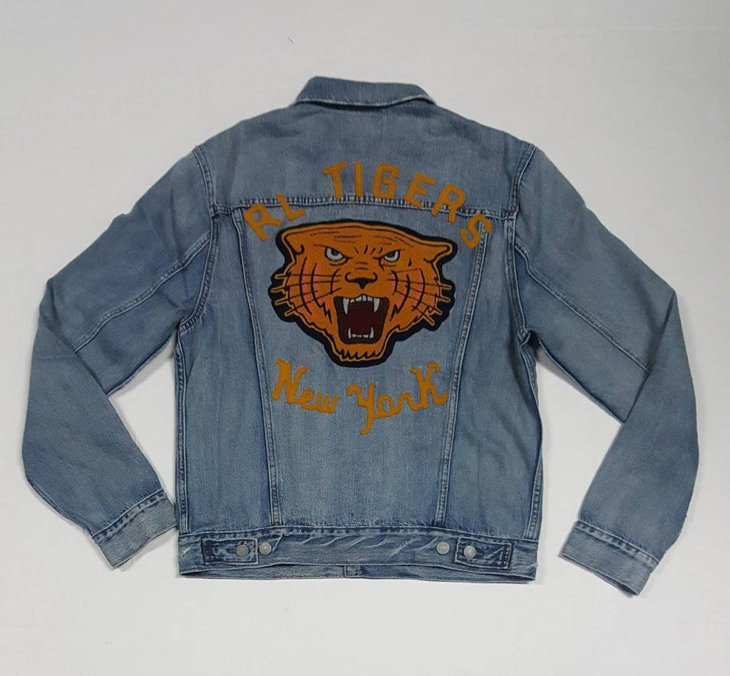 Nwt Polo Ralph Lauren Tiger 'P' Denim Jean Jacket | Unique Style