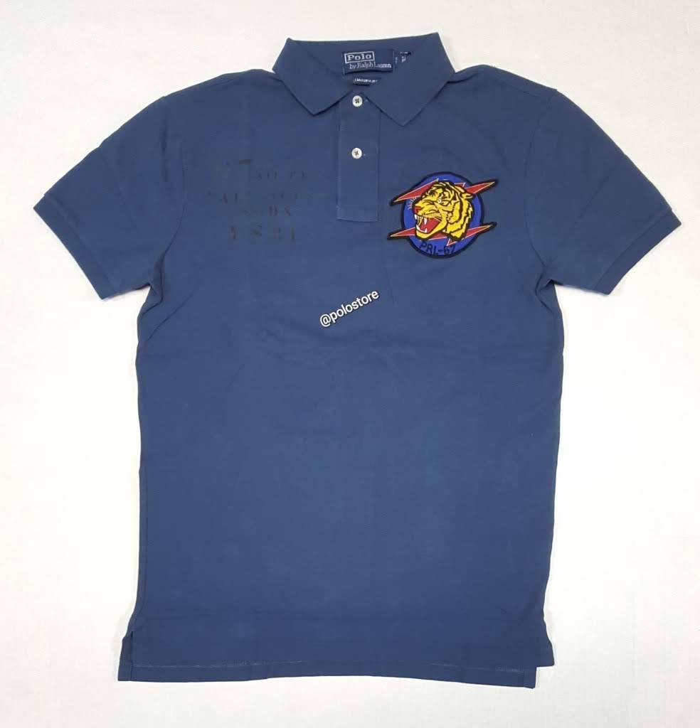 Nwt Polo Ralph Lauren Blue Tiger RL-67 Custom Fit Polo | Unique Style