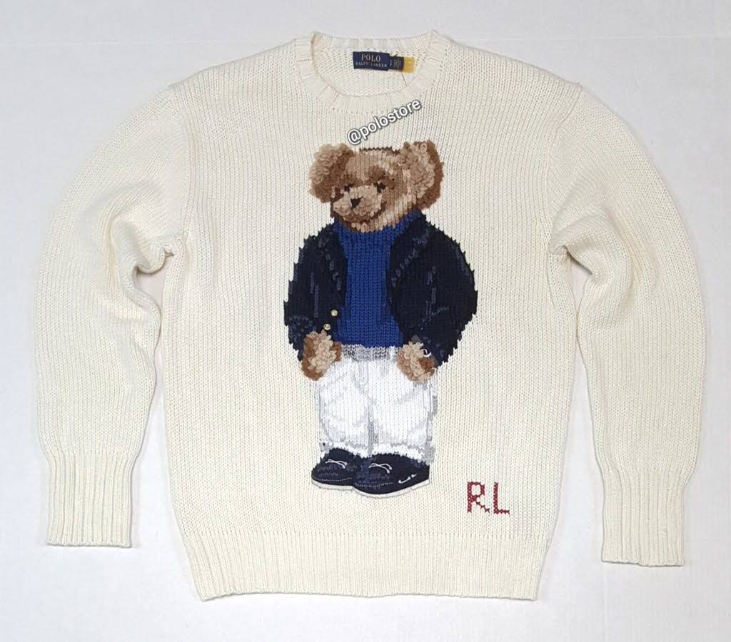 teddy bear polo sweater