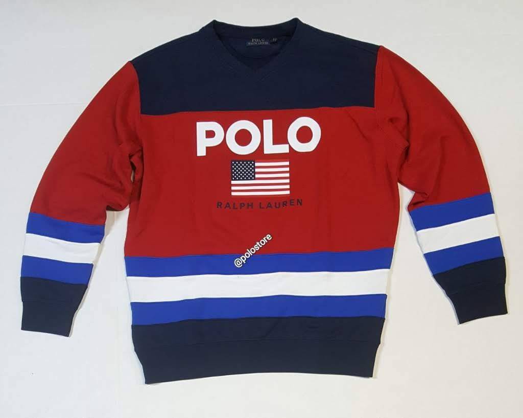 Nwt Polo Ralph Lauren Polo 1967 Magic Fleece V-Neck Sweatshirt | Unique  Style