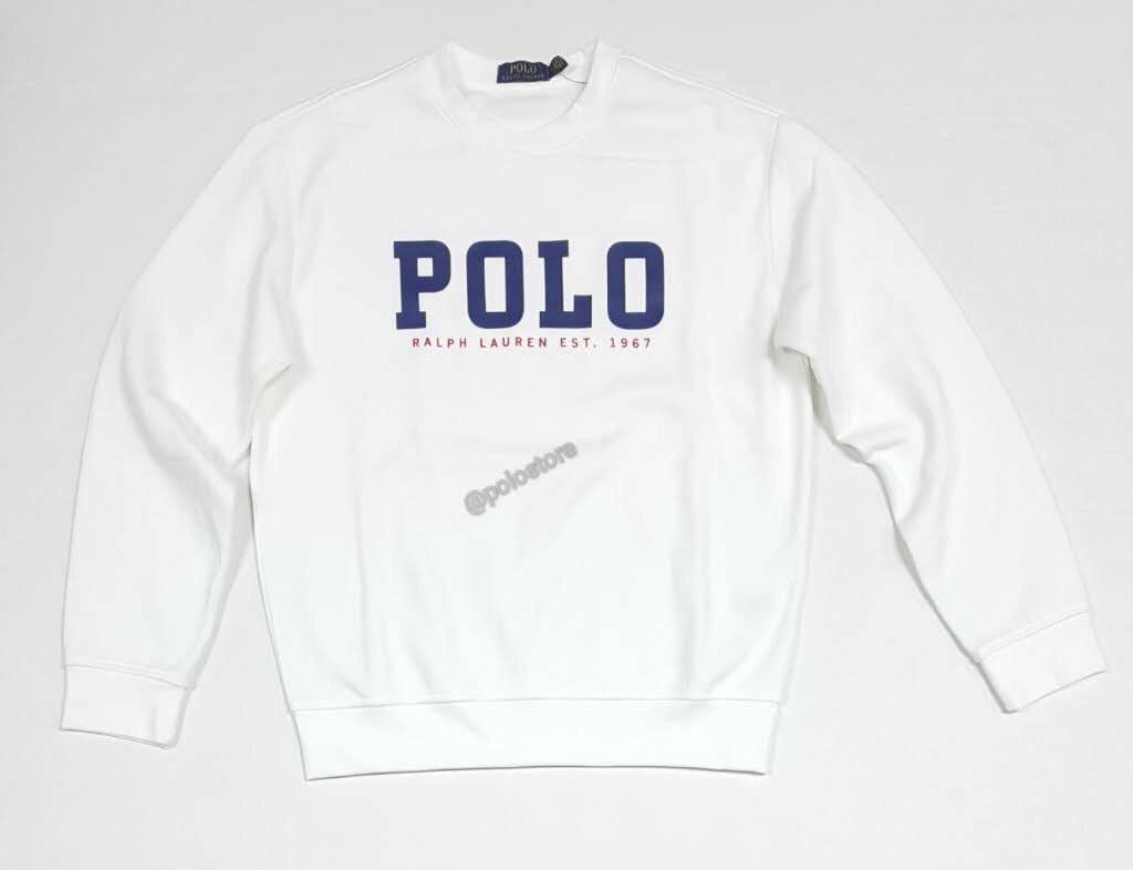 Nwt Polo Ralph Lauren White Spellout Est 1967 Sweatshirt | Unique Style