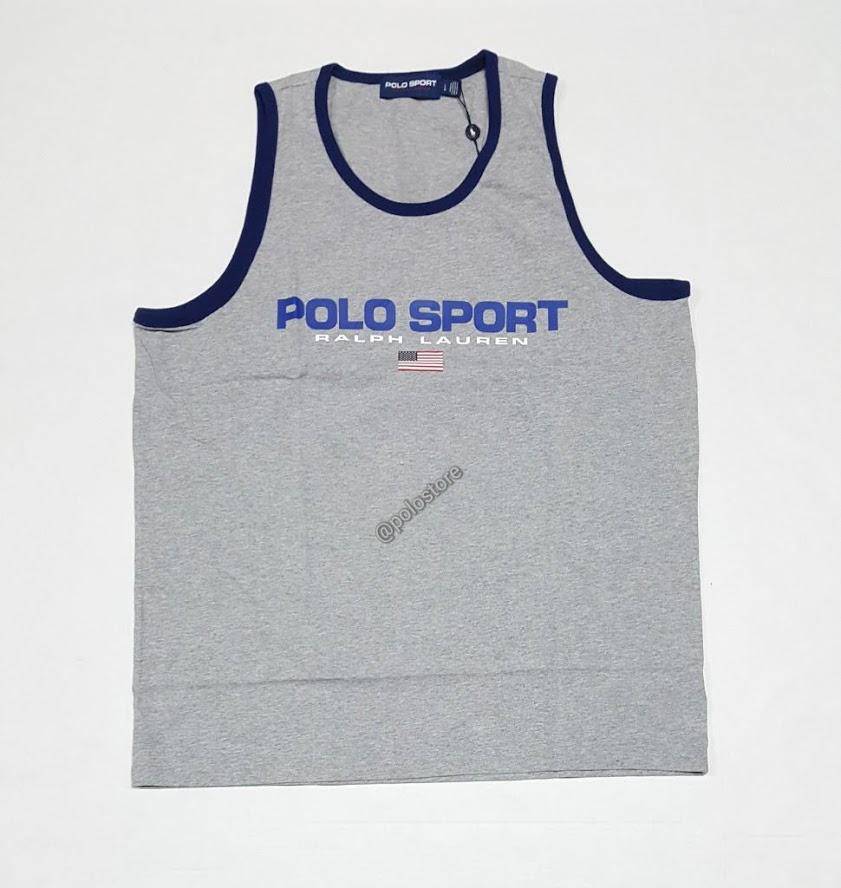 Nwt Polo Ralph Lauren Grey Spellout Tank Top | Unique Style