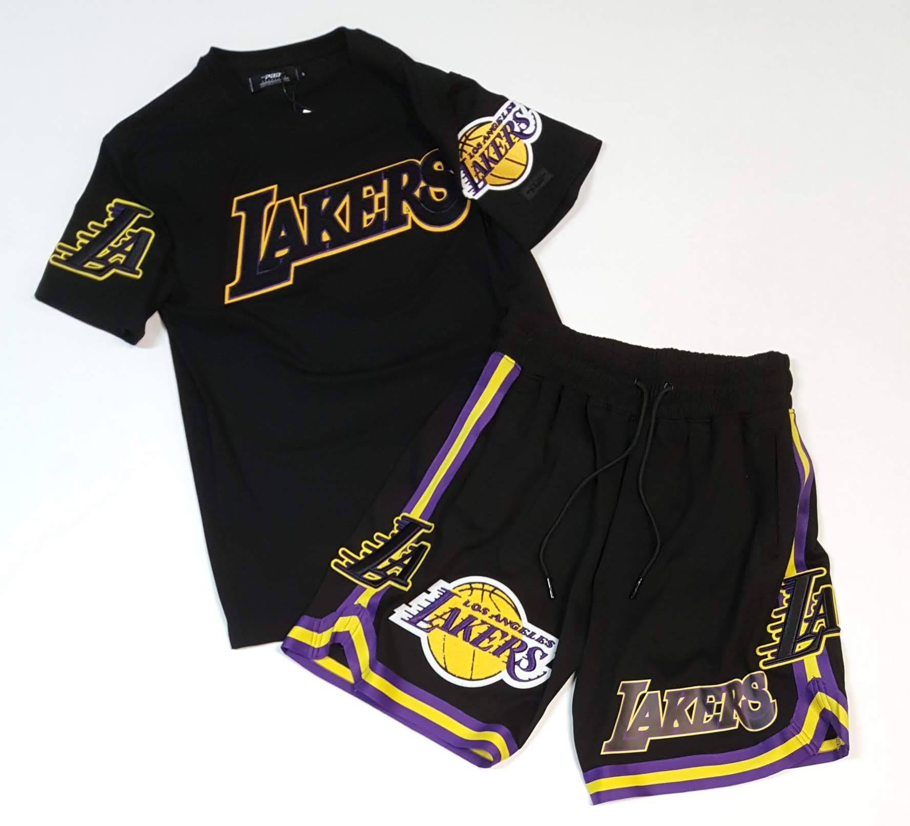 Men's Los Angeles Lakers LeBron James Pro Standard Black Team Player Shorts