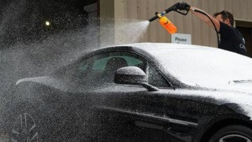 Car Snow Foam Being Sprayed