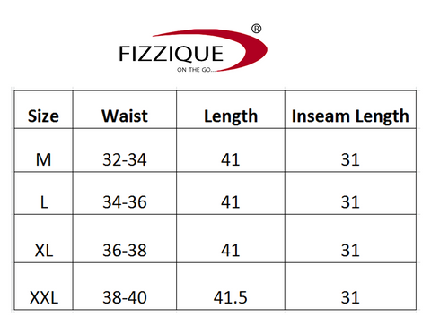 Fizzique track pants size specifications M TO XXL