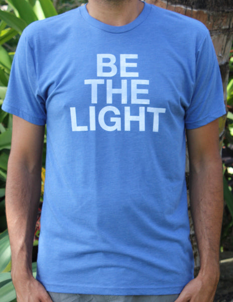 Men's Blue "Be the Light" Tee