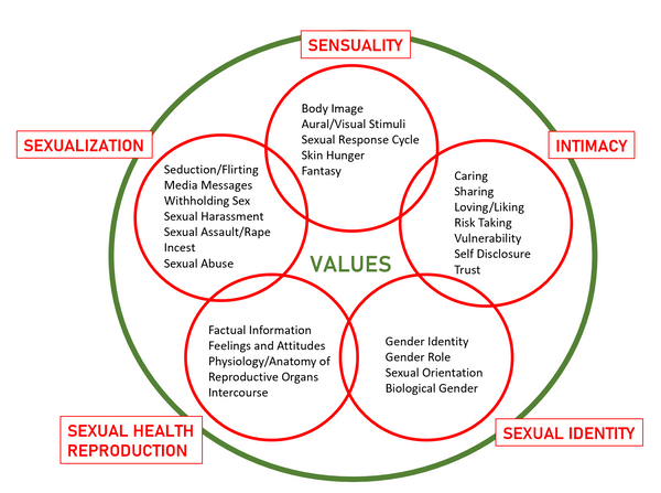 5 Circles of Sexuality chart