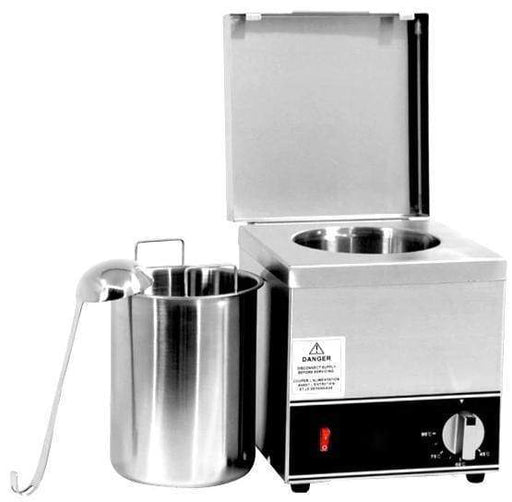 3.5 Qt. Electric Countertop Nacho Cheese Sauce Warmer Pump Dispenser -  120V, 550W -GREY