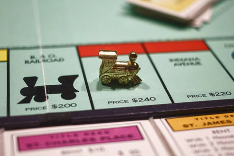 The first Monopoly game Inventor: Elizabeth Magie Year: 1904 “The Landlord’s Game” which was patented in 1904 was initially designed to showcase the evils of unchecked capitalism. Close to 30 years later a man patented a very similar game called Monopoly and sold it to Parker Brothers.