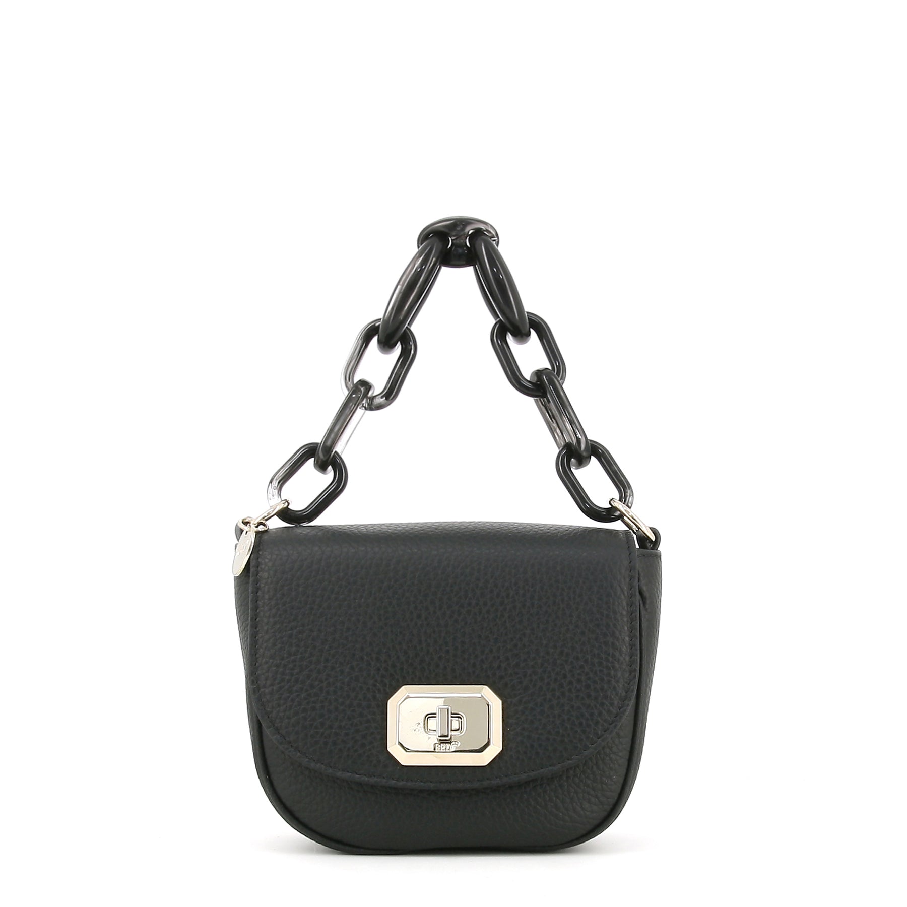 Soft leather ROCK RUFFLES Shoulder Bag with Adjustable Shoulder Chain