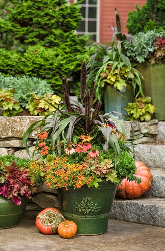 Fall Planter Display