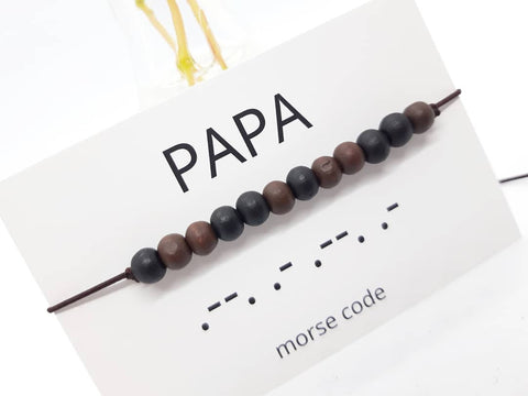 Armband morsecode papa