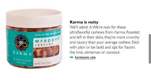 Gluten_Free Living Magazine: Nuts over Karma