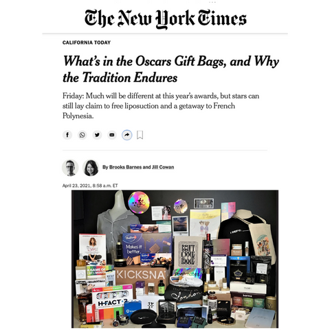 new york times everyone wins oscar gift bag karma nuts