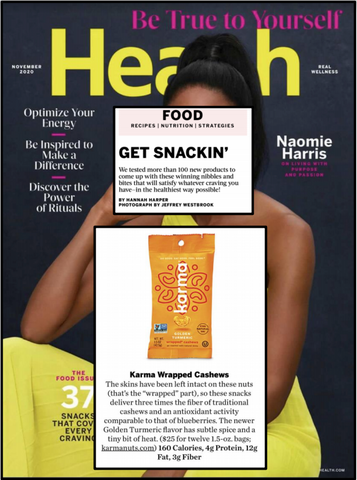 karma nuts cashews best snack health magazine