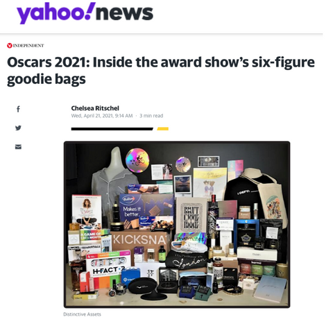 yahoo everyone wins oscar gift bag karma nuts 