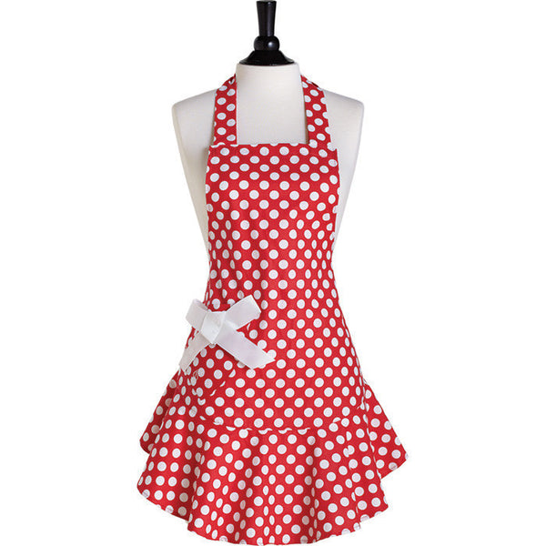 Red & White Polka Dot Josephine Apron – Jessie Steele