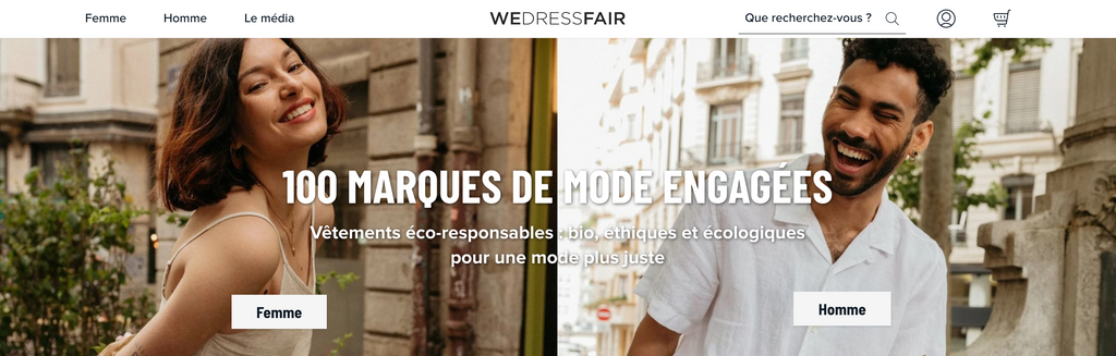 Site Web de We Dress Fair