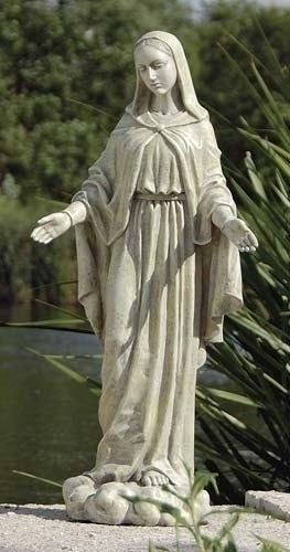 24"H OUR LADY OF GRACE GARDEN STATUE