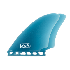 Drift Fin Co. Mid Twin fins in Blue