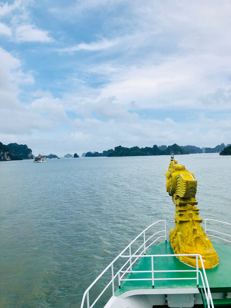 Front of ha long bay boat