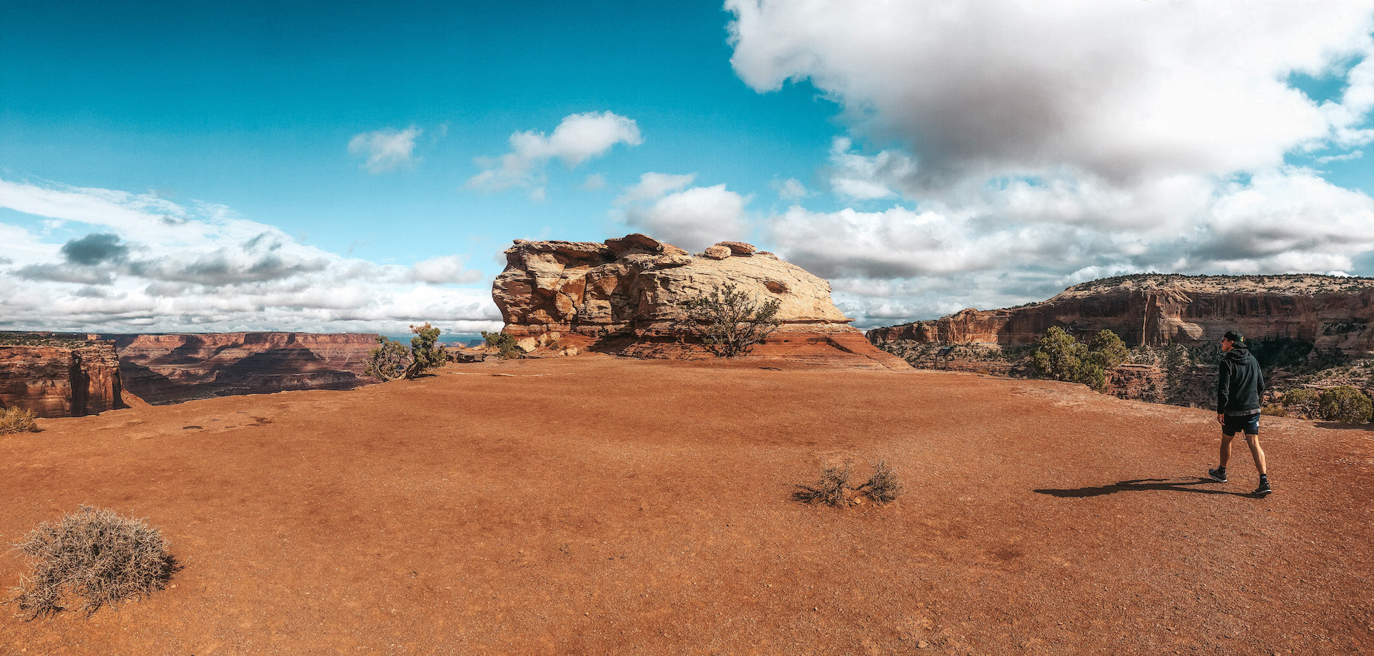 Mike and big rock formation