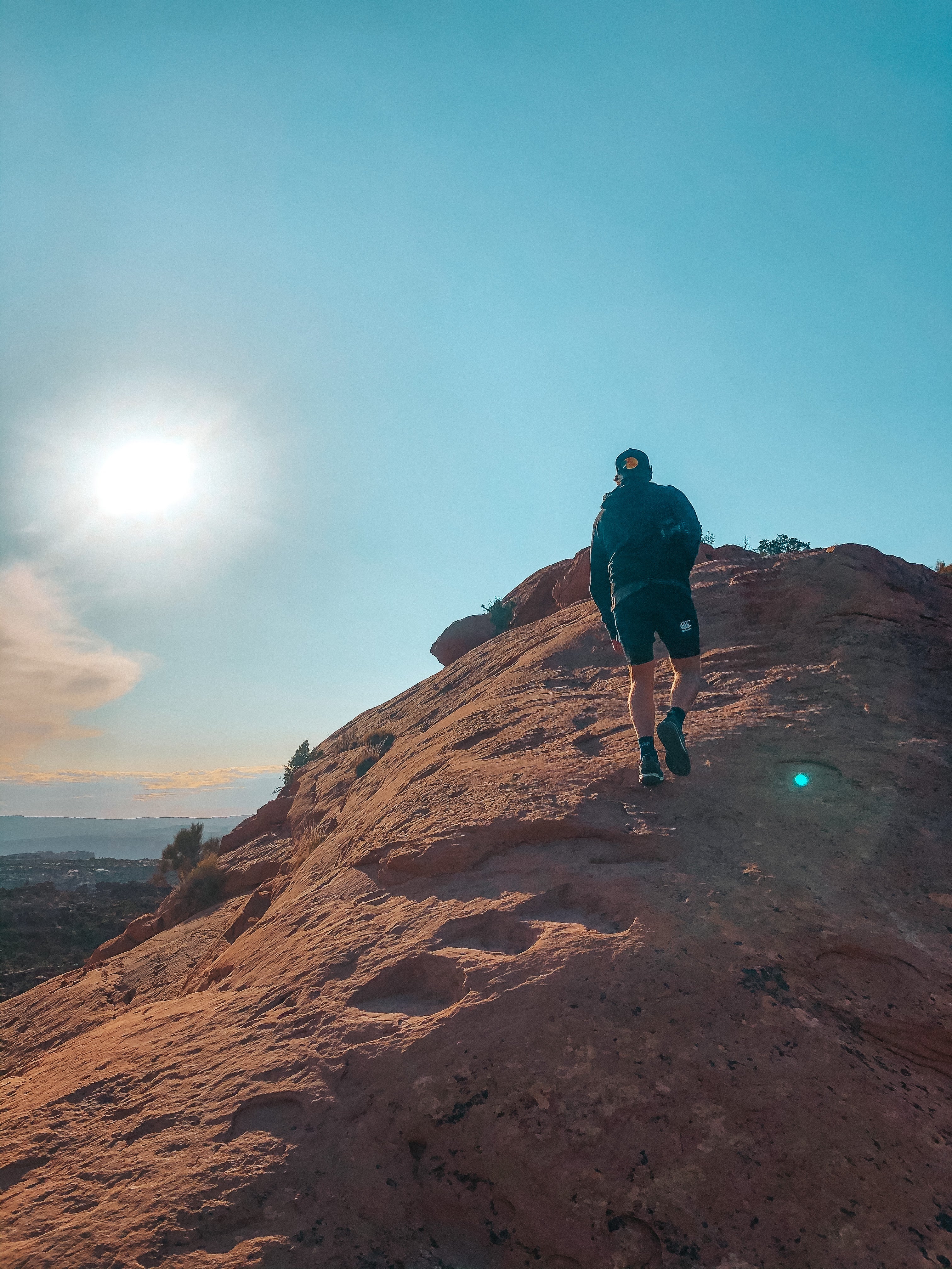 Mike hiking