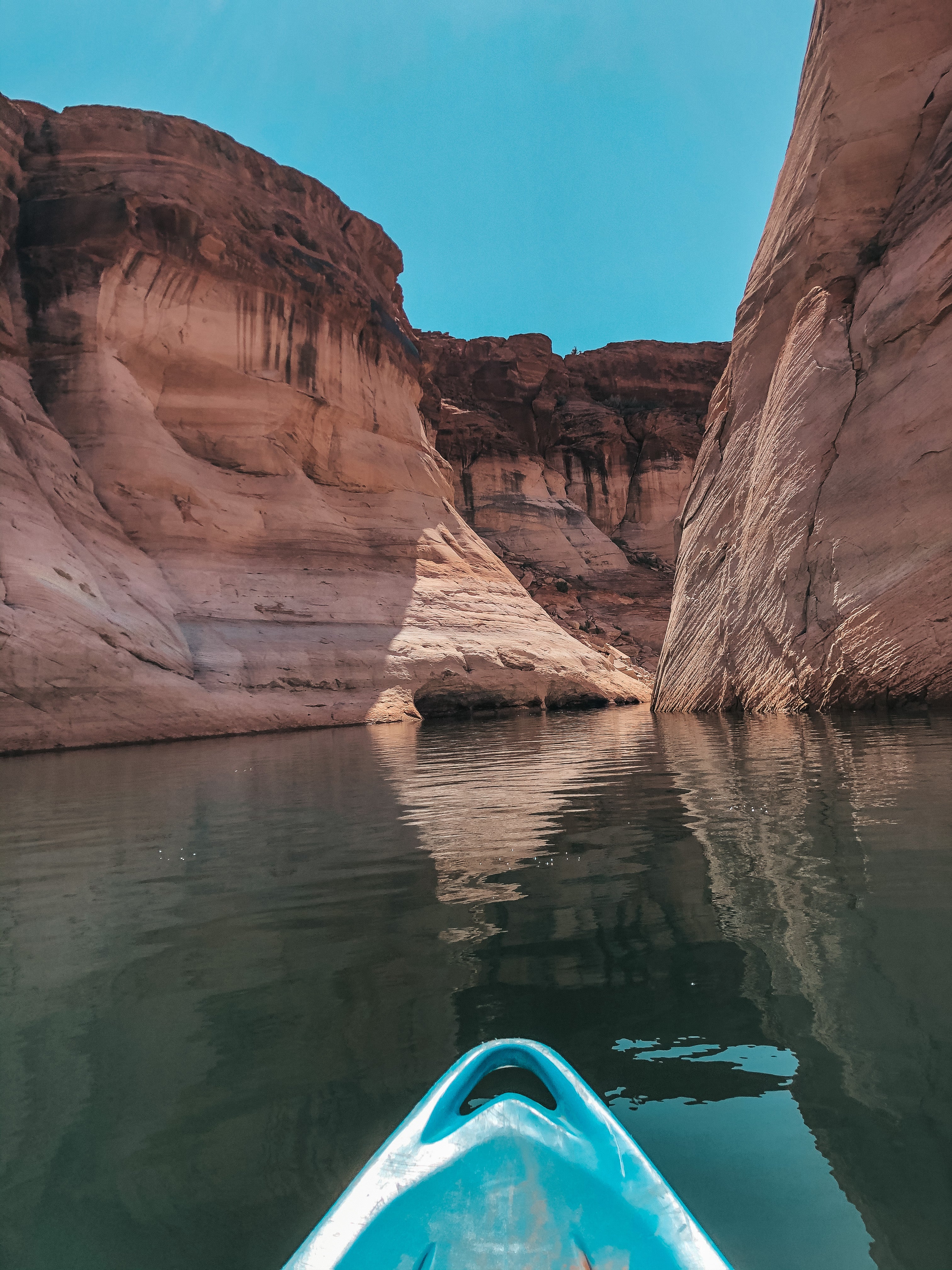 kayaking through antelope canyon