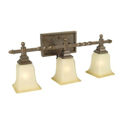 Bathroom Light Peruvian Bronze And Tea Stained Glass 90813 295