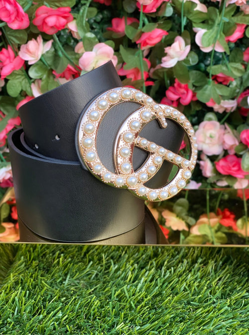 Gucci pearl store belt replica