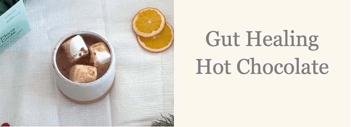 flora code gut healing hot chocolate recipe