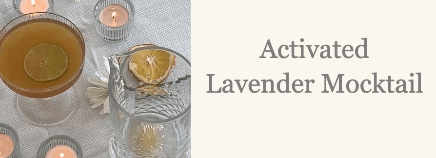 activated probiotic lavender mocktail