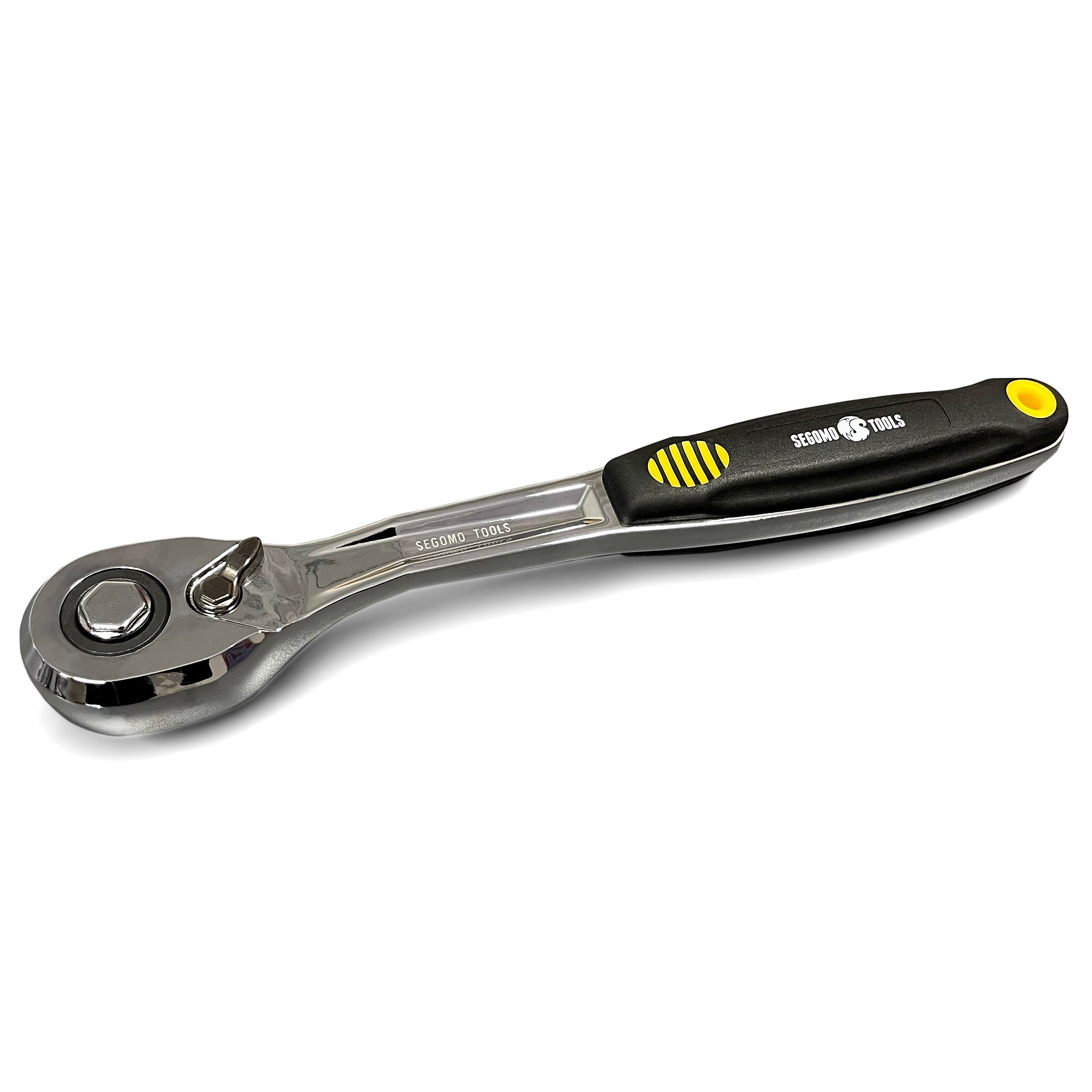 Edward Tools Ratchet Handle 1/2” Drive - 10” Standard Size Rotator Ratchet  - Heavy Duty Steel Construction - Twist Socket Driver Head - SAE/Metric