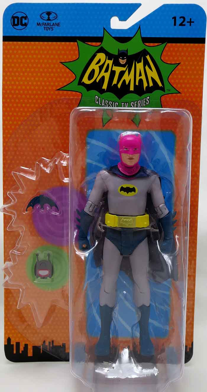 DC Retro Batman 1966 6 Inch Action Figure Wave 6 - Batman (Pink Cowl) |  